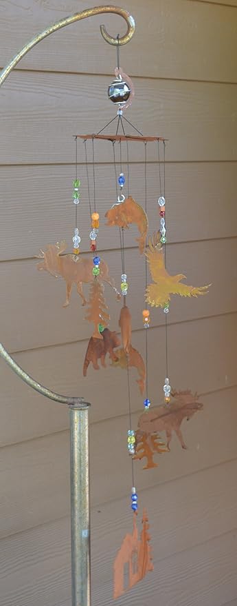 Sunset Vista Designs Wilderness Wonders Rustic Cabin Wind Chime, Large