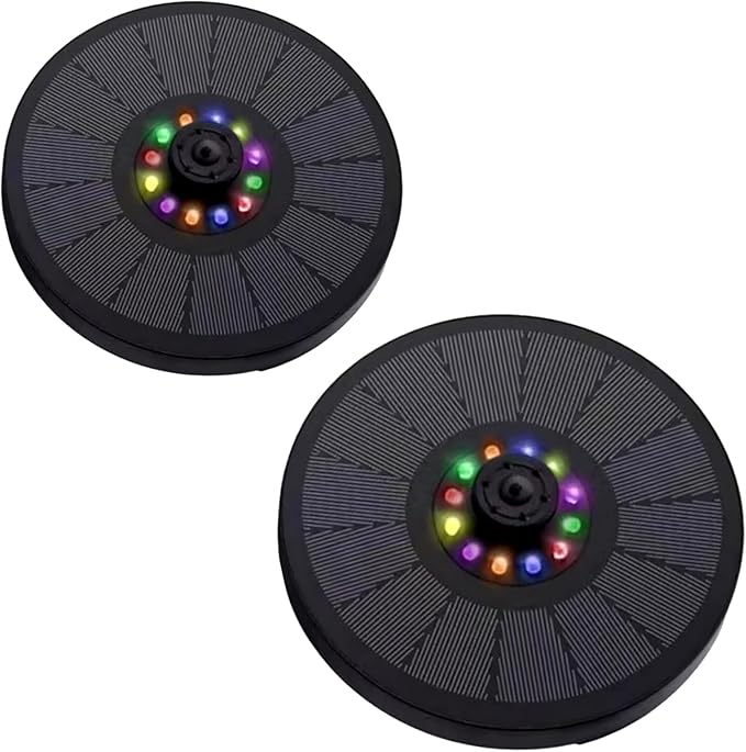 Floating Solars Bird Bath Water Fountains Light Garden Waterfalls Fountains Pond Panel Powered Water Pumps Garden Oxygenation Pumps for Pond
