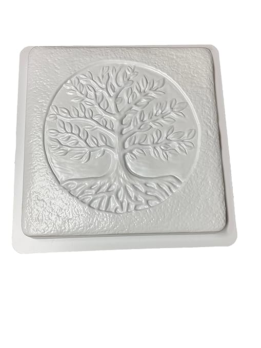 Tree of Life Stepping Stone Mold, Concrete Stepping Stone Mold, Garden Decor Mold, 16'' Square