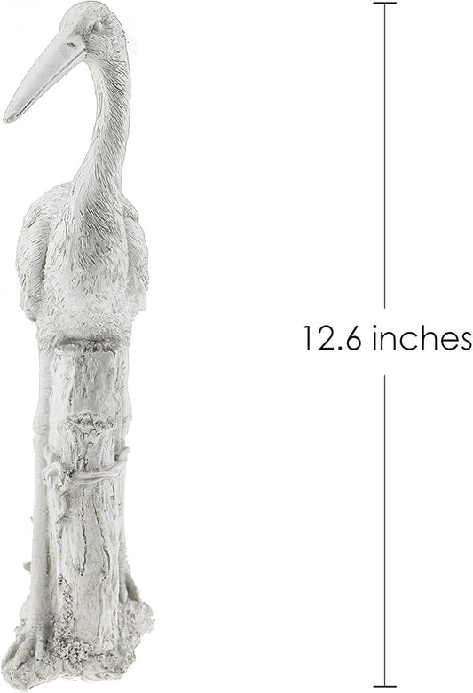 Bird Resin Garden Statue | Outdoor Indoor Figurine Gift Decoration for Home Décor, Patio, Yard, and Garden