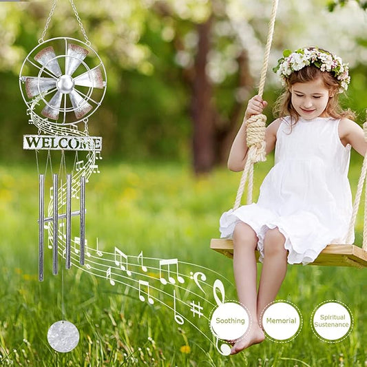 Taman Wind Chimes for Outside - Wind Spinner Decorative Memorial Sympathy Mother Gift for Home, Outdoor, Yard, Patio,Garden Decor, 38.5"