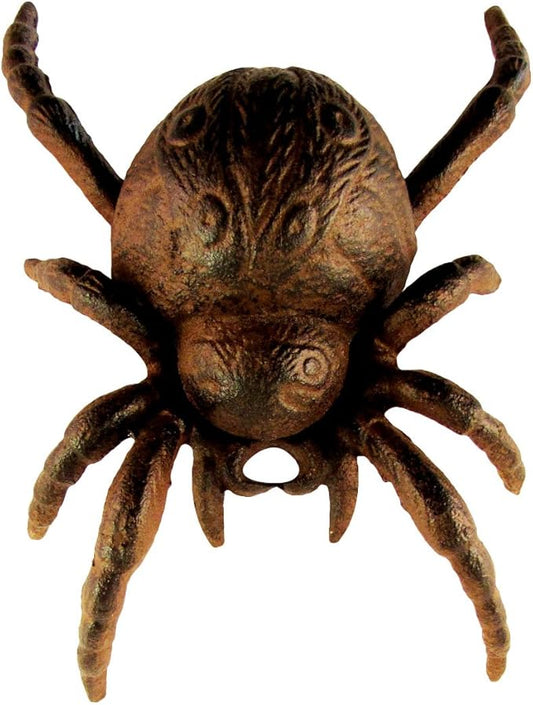 Treasure Gurus Cast Iron Large Tarantula Spider Outdoor Statue