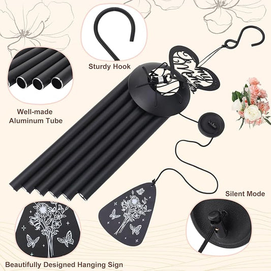 Gifts for Mom 35'' Moms Wind Chimes for Mothers Day Mom Birthday Gift from Daughter Son Love Reminder Gifts Windchimes Outside for Home, Patio, Garden Decor