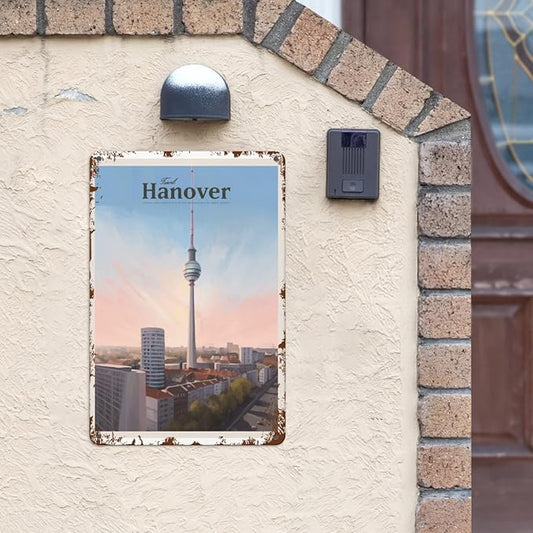 Patio Wall Decor Travel Hanover 10 Metal Signs School Home & Outdoor Decoration Vintage Wall Art With Inspirational Quotes & Life Sayings 8X12inch