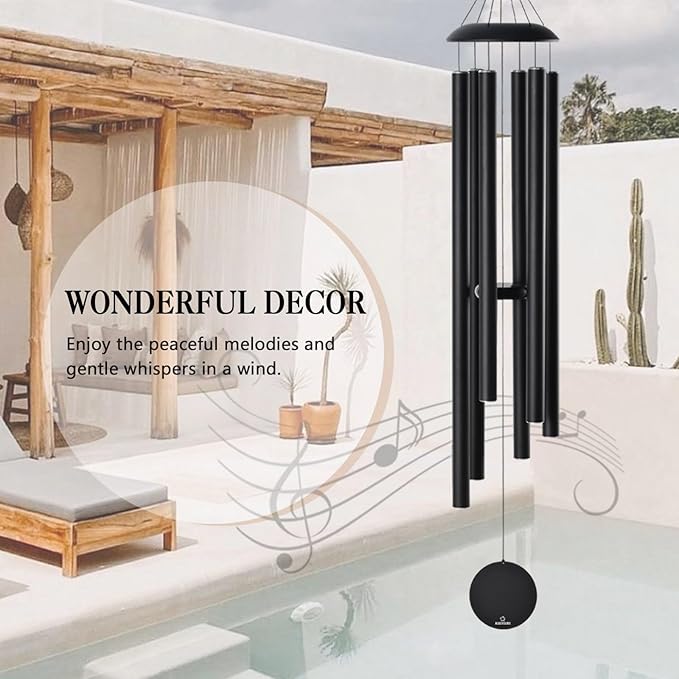 Extra Large Wind Chimes for Outside Deep Tone, Sympathy Memorial Gifts for Loss of Loved One, 62" Church Chime with Beautiful Soothing Sounds Outdoor Garden,Yard and Patio