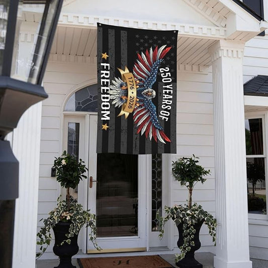 250 Years America Flag – 3x5 FT US 250th Anniversary Flags 1776-2026 Merchandise Banner – 250 Anniversary USA Flag with Grommets – Outdoor Patriotic Yard Décor