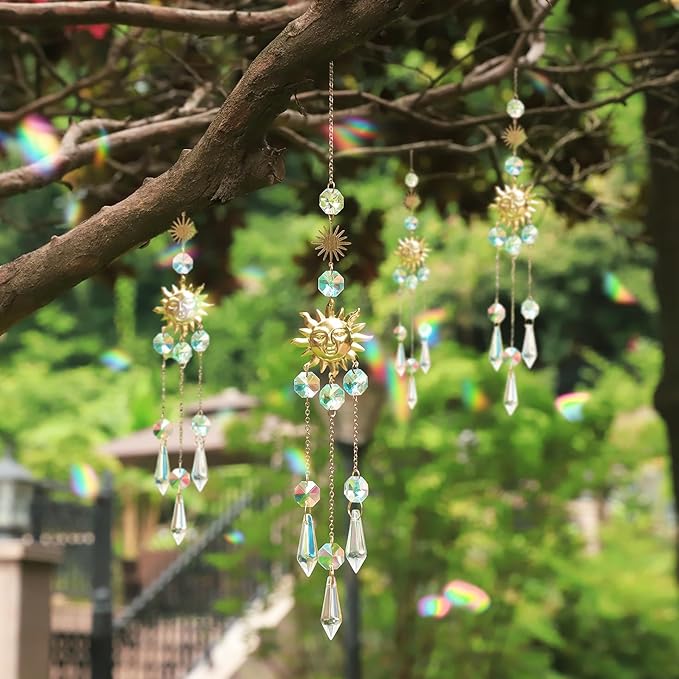 AIPRIDY DIY Fairy Wand Garden Stakes Kit, Crystal Beaded Decorative Wands Set, Outdoor Garden Decoration with Assembly Guide (Mixed Top 390 Pcs)