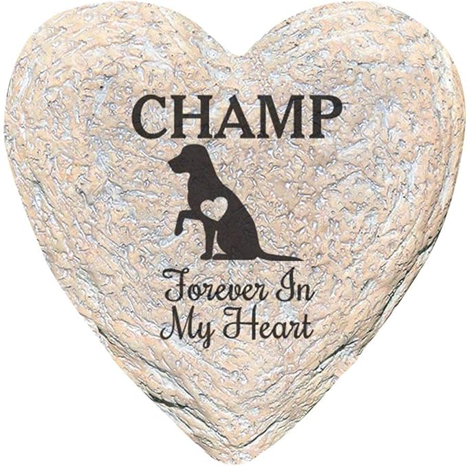 GiftsForYouNow Engraved Assorted Animals with Heart Memorial Heart Garden Stone, Dog My