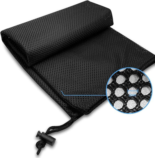 1Pcs Pump Barrier Bag, Black with Drawstring Pond Pump Filter Bag for Pond biofilters Aquarium Filtration and Outdoor Swimming Pool Media Bags(11.8"x 15.7")
