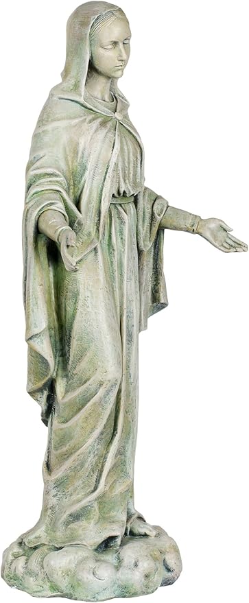 Roman Joseph's Studio Our Lady of Grace Garden Statue – 24" Tall Religious Outdoor Décor – Blessed Virgin Mary, Patron Saint Yard Sculpture