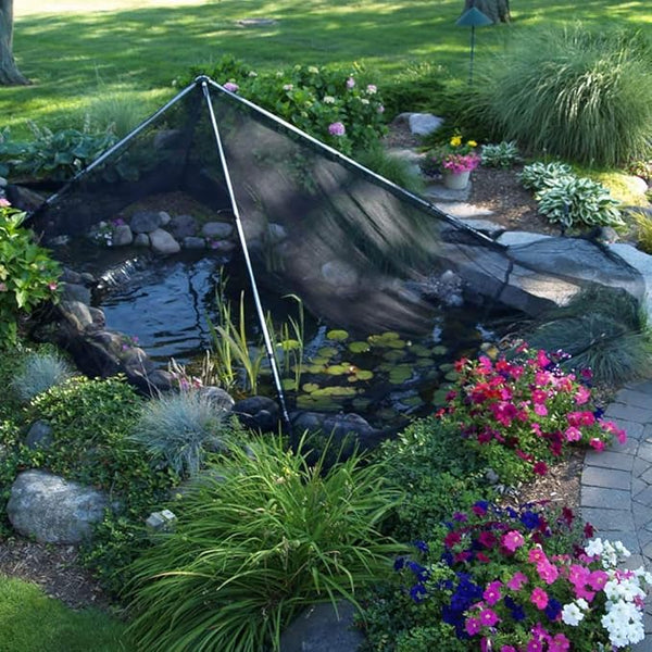 The Pond Guy PondShelter Cover Net, Outdoor Water Garden Enclosure, Mesh Debris Barrier for Leaves, Twigs & Sticks, Protect Koi & Fish from Predators 11' x 16'