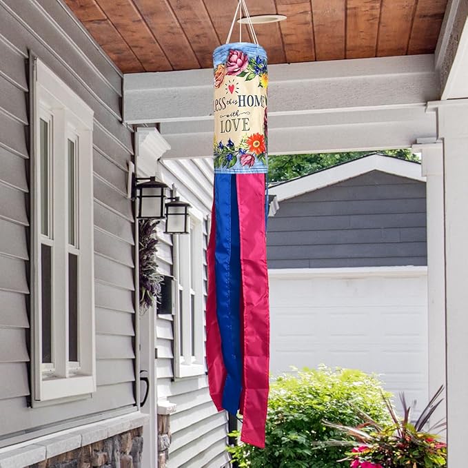Briarwood Lane Bless This Home with Love Windsock Wind Twister