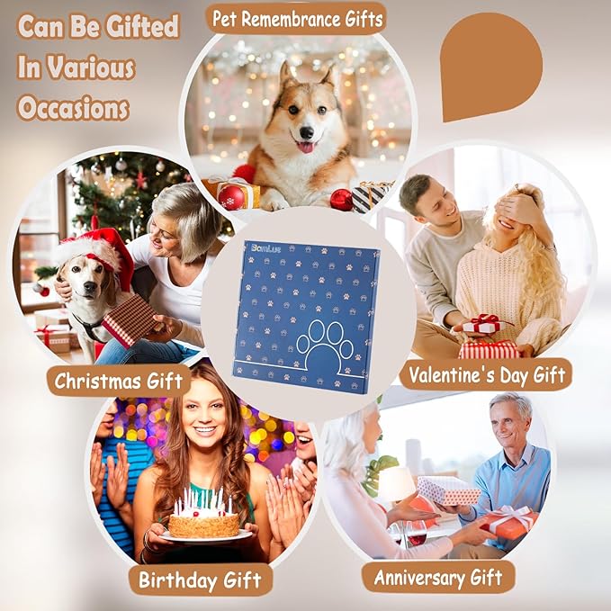 BamLue Dog Memorial Suncatcher Ornament for Home Decor, Loss of Dog Sympathy Gift, Suncatchers for Windows Hanging, Pet Loss Gifts, Remembrance Gifts for Pet Lovers