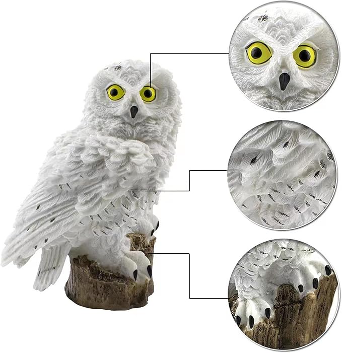 2 Packs Outdoor LED Owl Ground Plug-in Lawn Lamps, Solar Garden Stake Light, Courtyard Ground Solar Energy Decoration Landscape Lights (2 Qwl Lamp Brown)