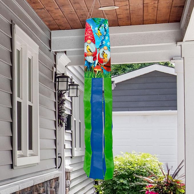 Gnome Sweet Gnome Spring Windsock 40" L Briarwood Lane
