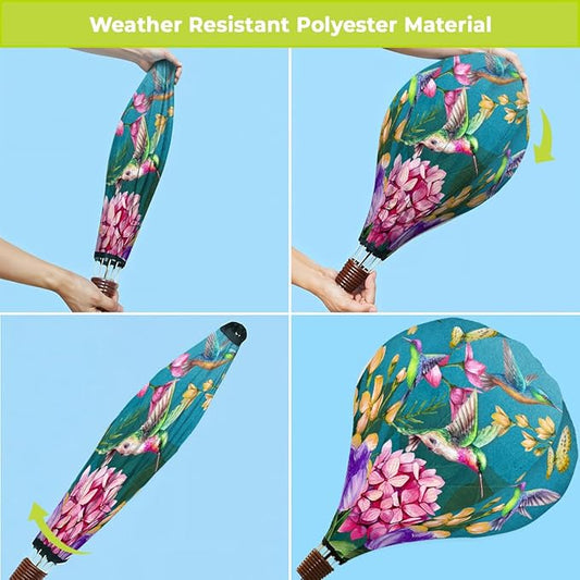 Briarwood Lane Springtime Hummingbirds Hot Air Balloon Spinner