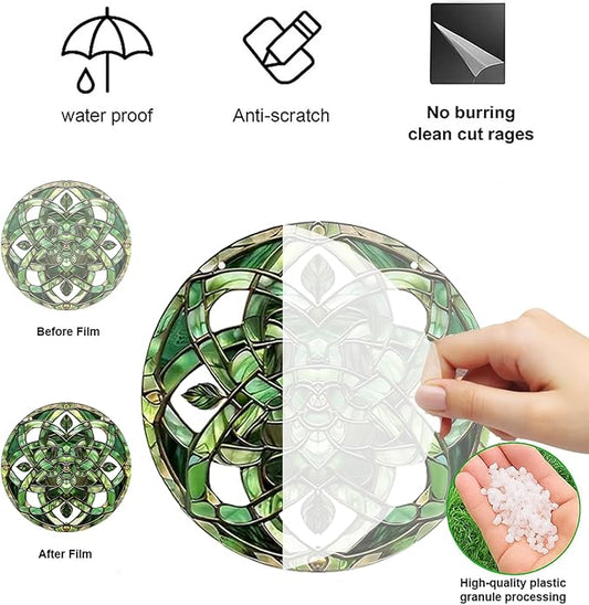 Celtic Knot Plexiglass Suncatcher - Sun Catchers Indoor Window, Window Decorations for Glass Windows - Symbolic Hanging Decoration, Perfect for History Lovers and Celtic Culture Enthusiasts