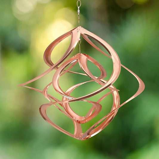 Red Carpet Studios The Original Cosmix Deluxe Helix Wind Spinner, Medium 14-Inch, Double Copper