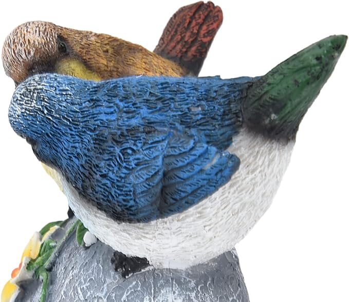 Bird Garden Decor Resin Animal Garden Figurines Welcome Sign Sculptures Statues for Yard Patio Lawn Outdoor Decoration Durable Weather Design