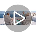 LUE BONA Outdoor Side Table, 2-Tier HDPS Small Patio Table, White