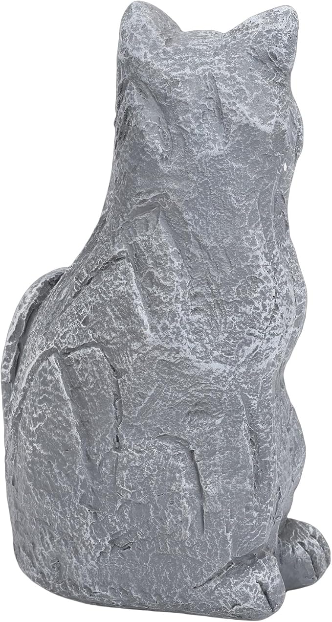 Cats Memorial Stone Garden Statue, Pet Statues Gifts for Loss of Cat Sympathy, Grave Markers for Garden Outdoor Statue Decor