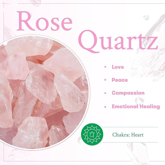 mookaitedecor Rose Quartz Stones Rough Crystals Wind Chimes for Home Garden Decoration 17-21 Inches