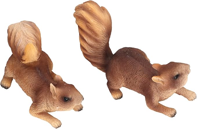 Jeanoko Animal Figurines, Resin Garden Statue, Exquisite Simulated Shape, Outdoor Decoration for Terrace, Backyards, Lawns, Patios