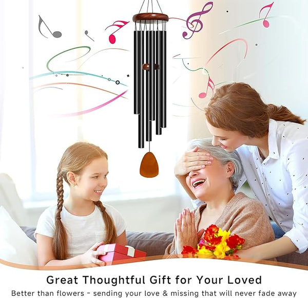 Bursvik Wind Chime for Outside Deep Tone, 42 inch Large Wind Chimes