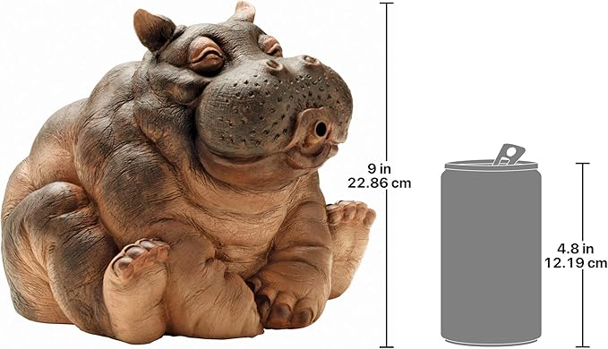 Design Toscano Hanna, the Hippo Spitter Piped Statue