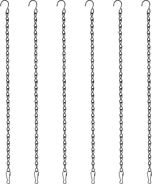 VRSS Hanging Chains for Hanging Planter Basket Bird Feeder Lanterns Ornaments Wind Chimes Billboards DIY Crafts (19 inch 6pcs)