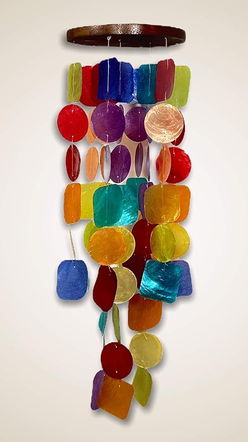 Chesapeake Bay LTD. 26" L Capiz Shell Windchime Mulit Colored 10705
