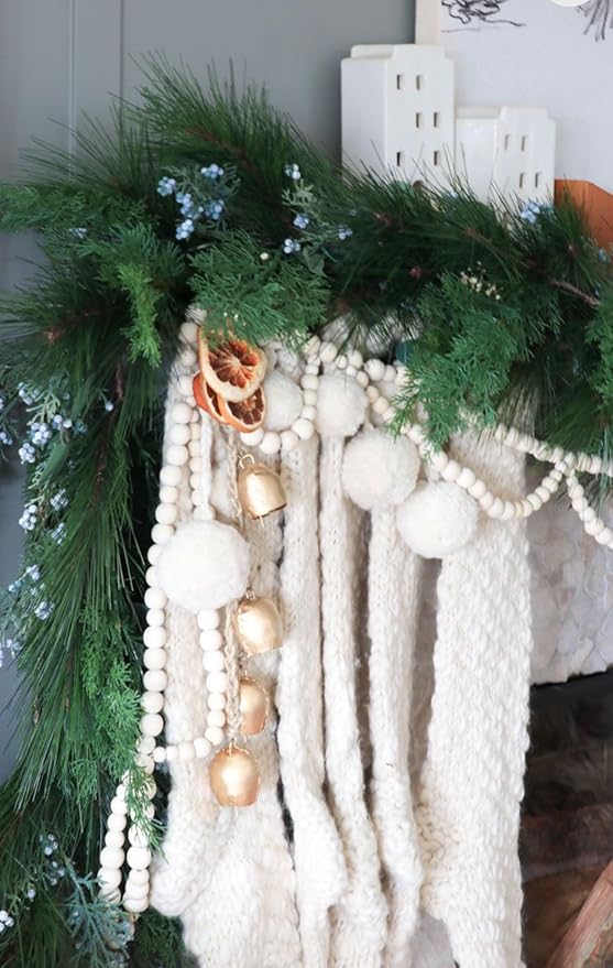 Vintage Jingle Bell Wedding Patio Cow Bells Iron Wrought Bell Chime Handmade Brass Finish Wall Hanging Rope 4 Bell Christmas Rustic Vintage Home Decor Gifts