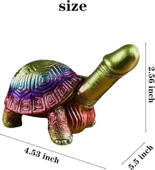Evil Penis Outdoor Garden Statues, Funny of Tortoise Sculptures Yard Decorations Lawn Ornaments Decor Inappropriate Weird Gifts for Women Housewarming Mother's Day (Tortoise)