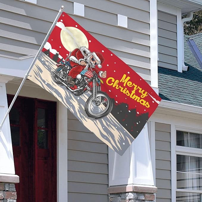 Santa Claus Flag 3x5 Ft Outdoor Indoor With Grommet Merry Christmas Flags Garden Yard Banner Decorative Sign