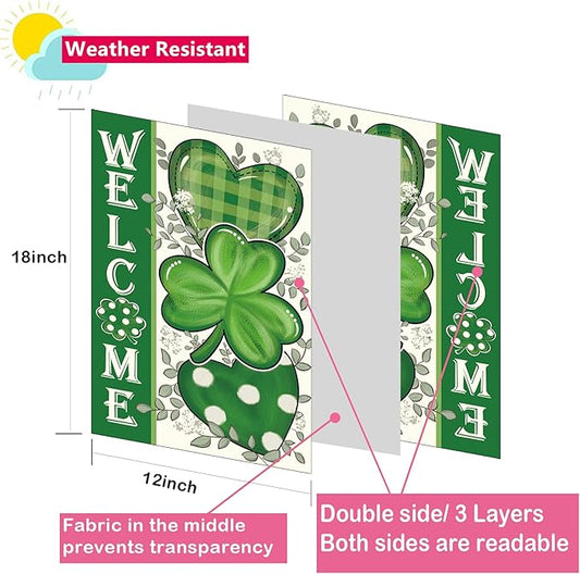 Seasonal Garden Flag Set of 12 Double Sided 12 x 18 Inch Small Yard Flag for Outside, Fall Give Thanks Christmas Valentine's Day Easter Outdoor Décor for All Seasons