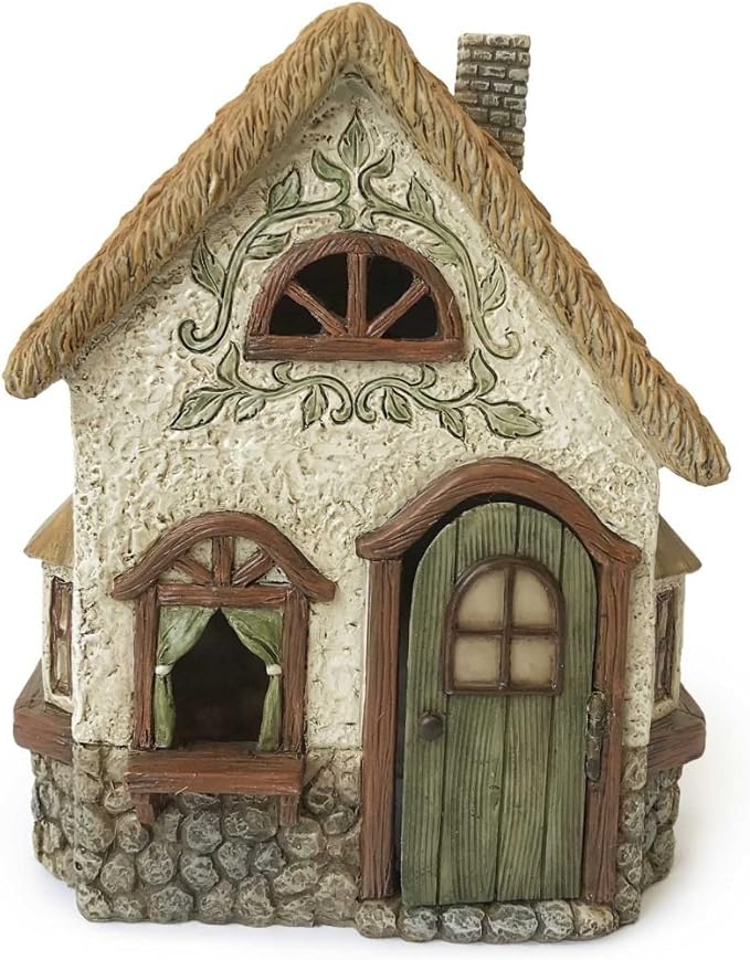 Marshall Home and Garden Meadowbrook House Quaint Green 7 x 5 Resin Stone Outdoor Statue