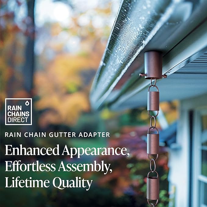 Rain Chains Direct - Rain Chain Gutter Adapter/Installer in Pure Copper