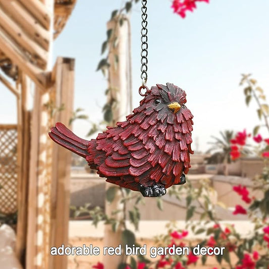Cardinal Figurine Red Bird Gifts Garden Decor Statues, Mini Red Bird Garden Sculptures Ornaments, Beautiful Cardinal Gifts for Christmas Birthday for Mom Grandma