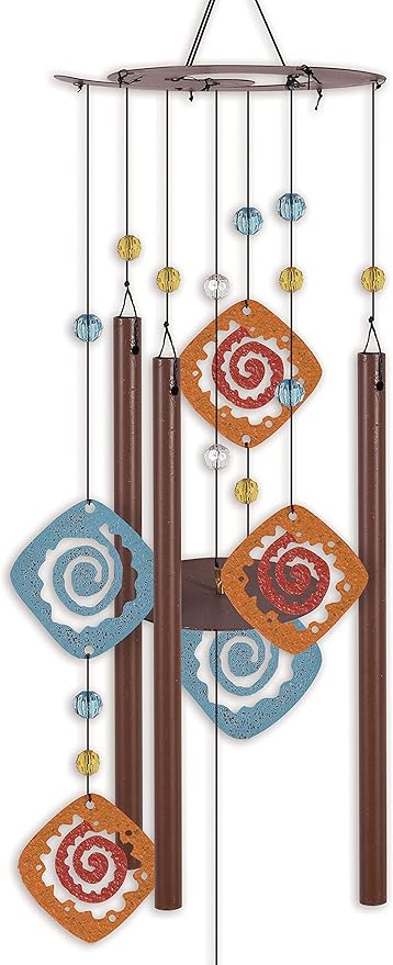 Sunset Vista Designs Southwest Collection - 37-Inch Rustic Metal Wind Chime, Kokopelli