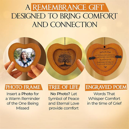 32 Inch Memorial Wind Chimes Outdoor, Wind Chimes for Loss of Loved One, Memorial Gifts for Loss of Mom, Sympathy Gifts for Mother, Father, Brother, Sister