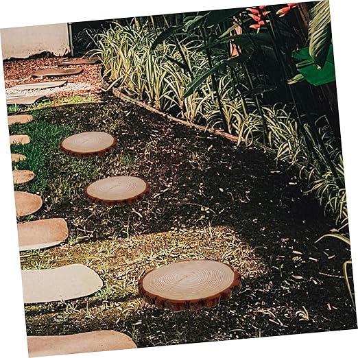 KESYOO Outdoor Garden Wooden Stepping Log Decorative Paver for Lawn Decor and Walkway Path Durable Wood Garden Decoration for DIY Projects and Walkways
