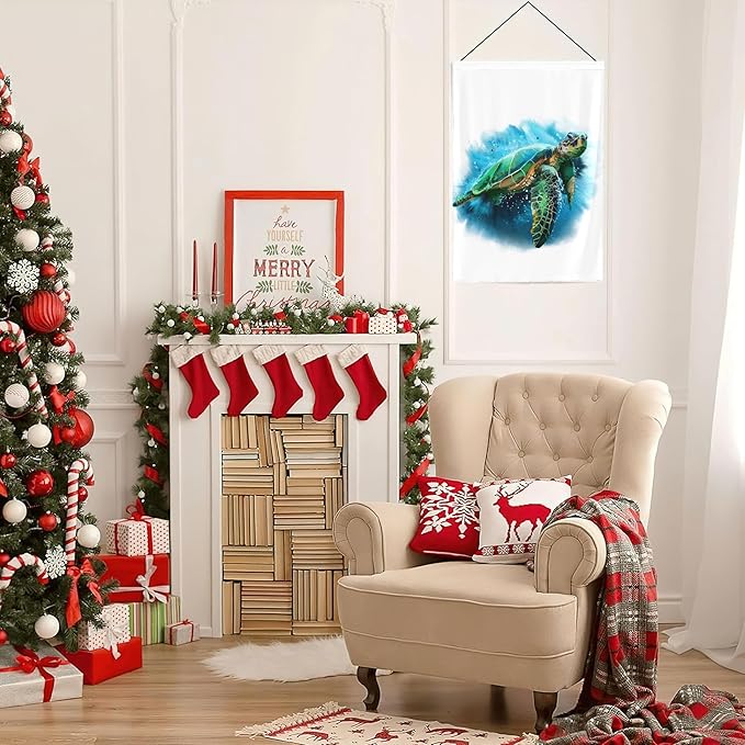 Sea Turtle Garden Flag 12x18 Inch Decorative Small Vertical Double Sided Holiday Farmhouse Seasonal Decor for Yard
