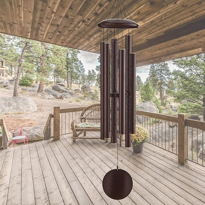 Extra Large Wind Chimes for Outside Deep Tone, Sympathy Memorial Gifts for Loss of Loved One,48" Big Wind Chime w/ 6 Heavy Tuned Aluminum Tubes Outdoor Clearance for Garden,Yard,Patio & Lawn