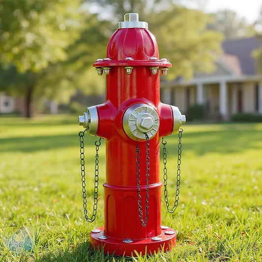 Realistic Resin Fire Hydrant Statue for Potty Training Dogs - Dog Fire Hydrant Pee Post, Weather-Resistant Garden Decor,Outdoor Garden & Lawn Ornament (Only Suitable for Small Dogs;13.1In)