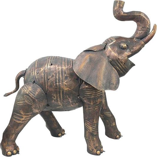 Zaer Ltd. 68.5" Tall Large Elephant Iron Garden Statue
