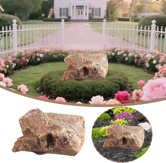 Fake Rock Foam Pseudorock Cover for Landscaping Courtyard Decoration Well Cover Realistic Stone PU Material Durable Outdoor Design