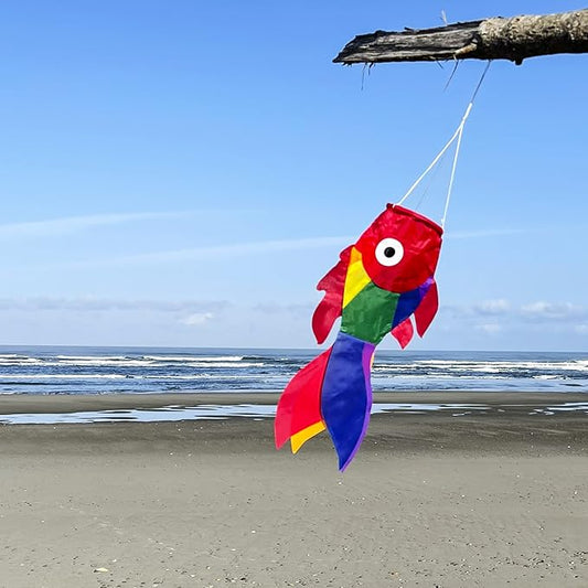 In the Breeze Rainbow Damsel Fish Sock, 15"