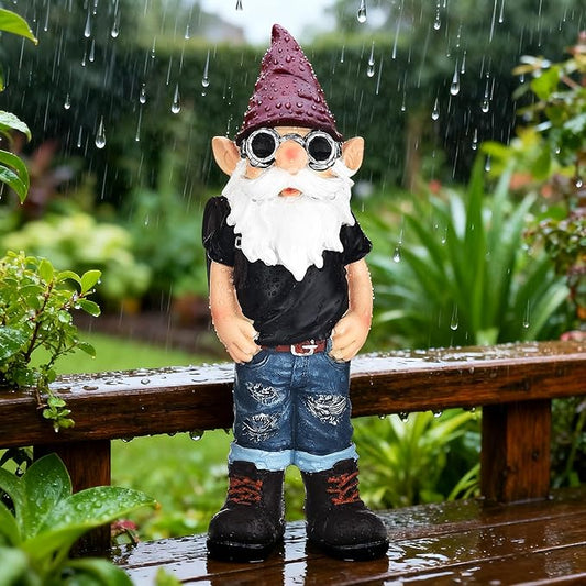 Garden Gnomes Statues for Yard Decorations Outdoor, Funny Carrying Traveling Bag Gnome Garden Lawn Figurines for Home Patio Yard Decor Indoor, Gardening Housewarming Gift