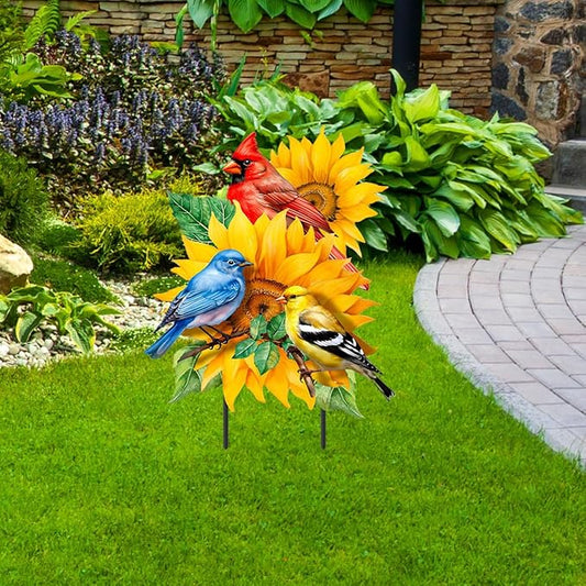 Briarwood Lane Birds in the Garden Metal Art