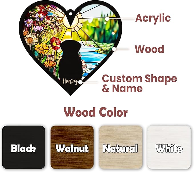 Personalized Dog Memorial Ornaments Pet Christmas Xmas Tree Ornament Window Car Hanging Sympathy Gift for Loss of Dogs, Pet Remembrance Keepsake Remembrance Gifts for Dog Lovers Outdoor Decor